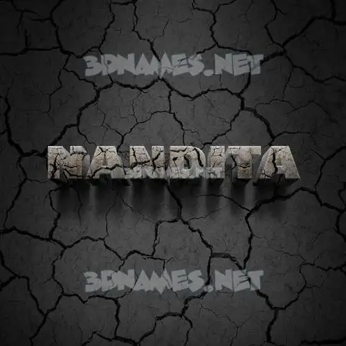 nandita in Cracked Stone style - 3D name wallpaper nandita in Cracked Stone style - 3D name wallpaper