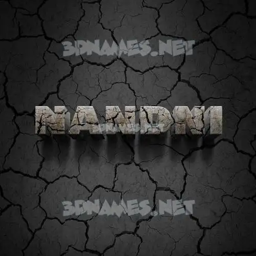 nandni in Cracked Stone style - 3D name wallpaper nandni in Cracked Stone style - 3D name wallpaper