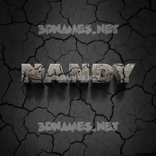 nandy in Cracked Stone style - 3D name wallpaper nandy in Cracked Stone style - 3D name wallpaper