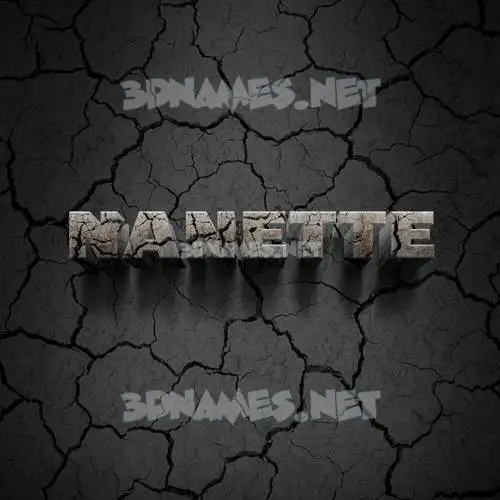 nanette in Cracked Stone style - 3D name wallpaper nanette in Cracked Stone style - 3D name wallpaper