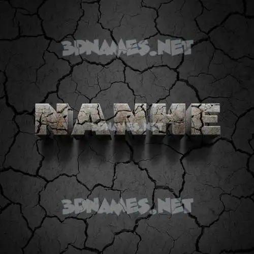 nanhe in Cracked Stone style - 3D name wallpaper nanhe in Cracked Stone style - 3D name wallpaper