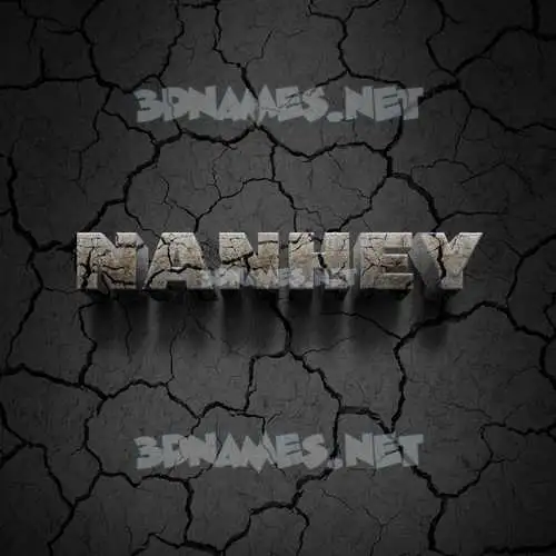nanhey in Cracked Stone style - 3D name wallpaper nanhey in Cracked Stone style - 3D name wallpaper