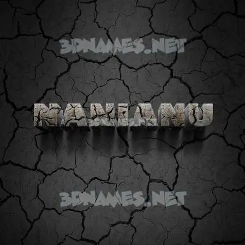 nanianu in Cracked Stone style - 3D name wallpaper nanianu in Cracked Stone style - 3D name wallpaper