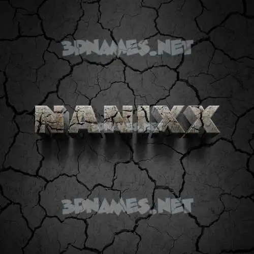 nanixx in Cracked Stone style - 3D name wallpaper nanixx in Cracked Stone style - 3D name wallpaper