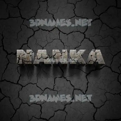 nanka in Cracked Stone style - 3D name wallpaper