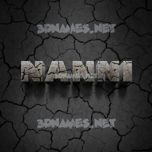 nanni in Cracked Stone style - 3D name wallpaper