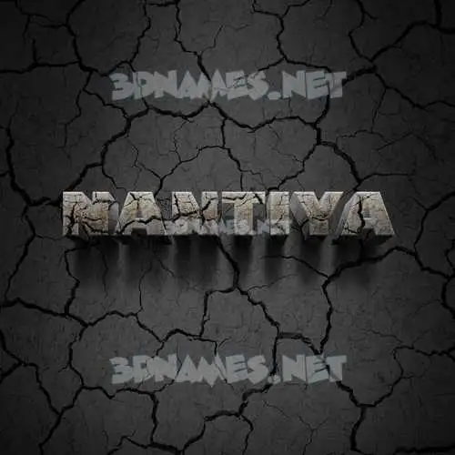 nantiya in Cracked Stone style - 3D name wallpaper nantiya in Cracked Stone style - 3D name wallpaper