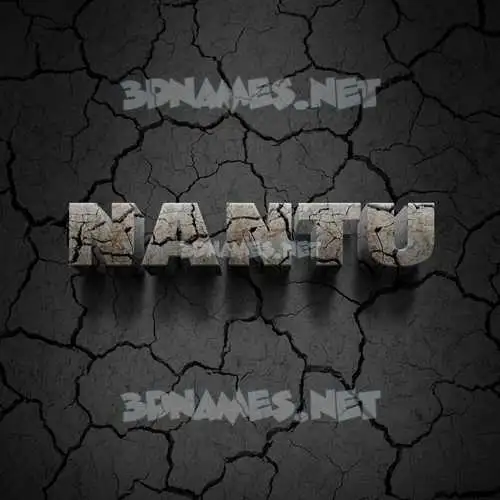 nantu in Cracked Stone style - 3D name wallpaper nantu in Cracked Stone style - 3D name wallpaper