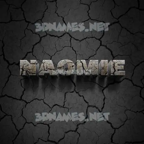 naomie in Cracked Stone style - 3D name wallpaper naomie in Cracked Stone style - 3D name wallpaper