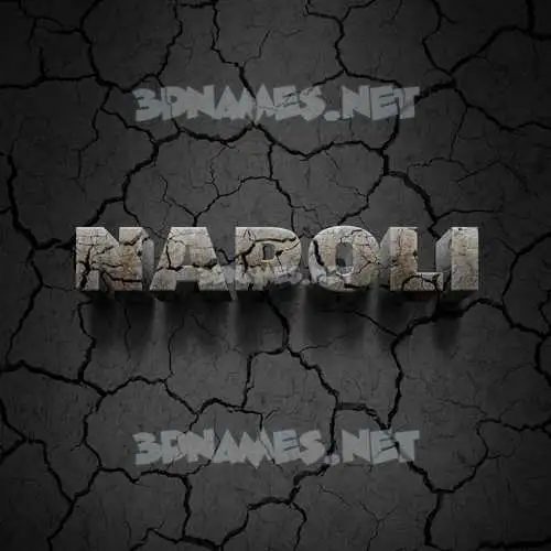 napoli in Cracked Stone style - 3D name wallpaper napoli in Cracked Stone style - 3D name wallpaper
