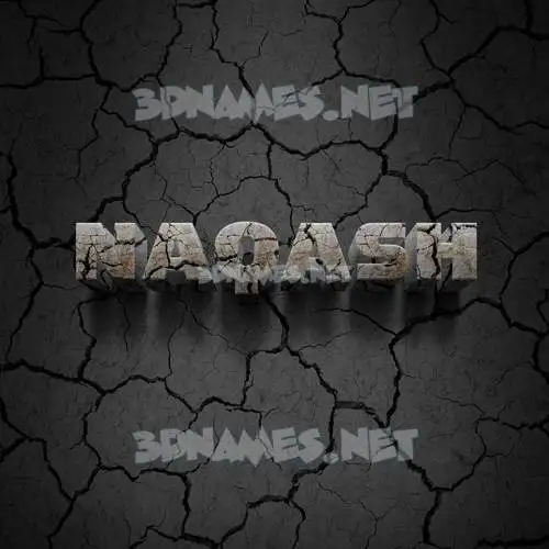 naqash in Cracked Stone style - 3D name wallpaper naqash in Cracked Stone style - 3D name wallpaper
