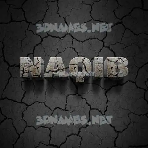 naqib in Cracked Stone style - 3D name wallpaper naqib in Cracked Stone style - 3D name wallpaper