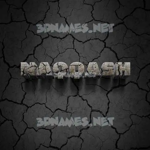 naqqash in Cracked Stone style - 3D name wallpaper naqqash in Cracked Stone style - 3D name wallpaper