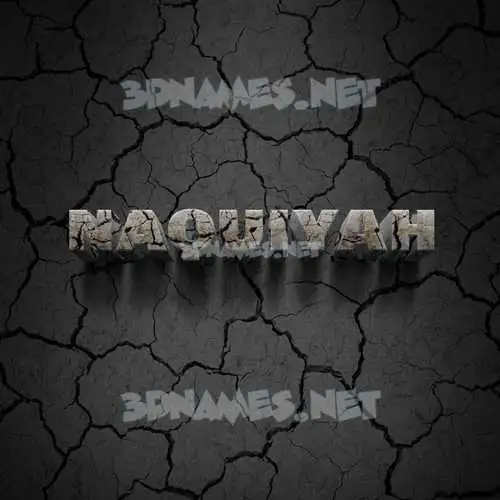 naquiyah in Cracked Stone style - 3D name wallpaper naquiyah in Cracked Stone style - 3D name wallpaper
