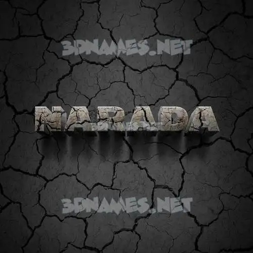 narada in Cracked Stone style - 3D name wallpaper narada in Cracked Stone style - 3D name wallpaper
