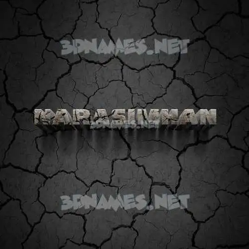 narasimhan in Cracked Stone style - 3D name wallpaper