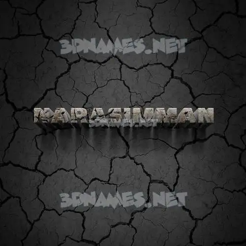 narasimman in Cracked Stone style - 3D name wallpaper