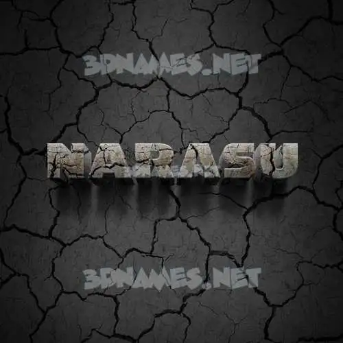 narasu in Cracked Stone style - 3D name wallpaper narasu in Cracked Stone style - 3D name wallpaper