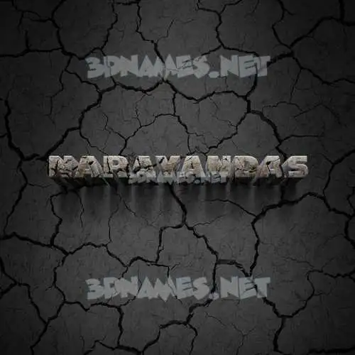 narayandas in Cracked Stone style - 3D name wallpaper
