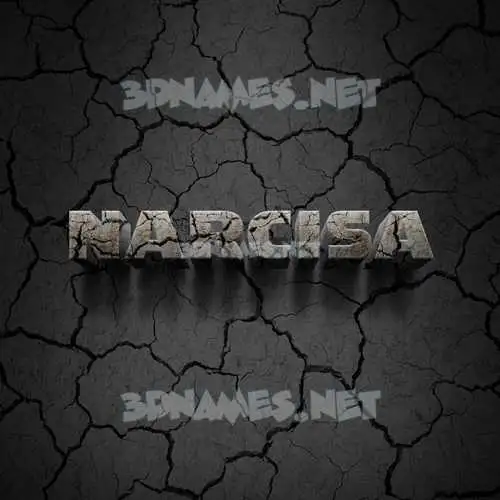 narcisa in Cracked Stone style - 3D name wallpaper