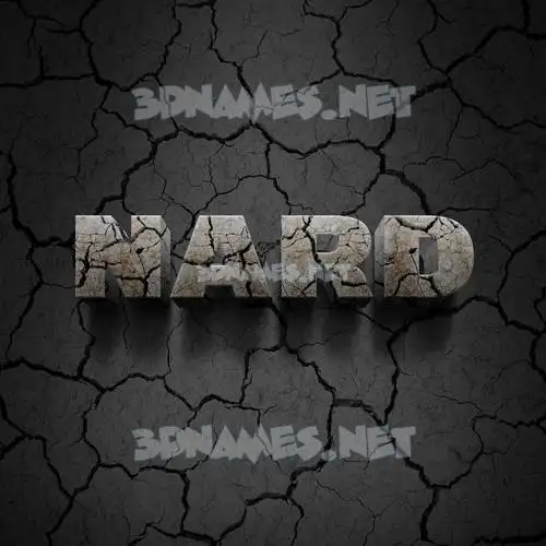 nard in Cracked Stone style - 3D name wallpaper nard in Cracked Stone style - 3D name wallpaper
