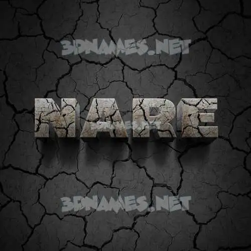 nare in Cracked Stone style - 3D name wallpaper nare in Cracked Stone style - 3D name wallpaper