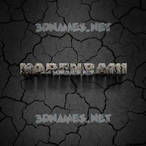 narenrani in Cracked Stone style - 3D name wallpaper narenrani in Cracked Stone style - 3D name wallpaper