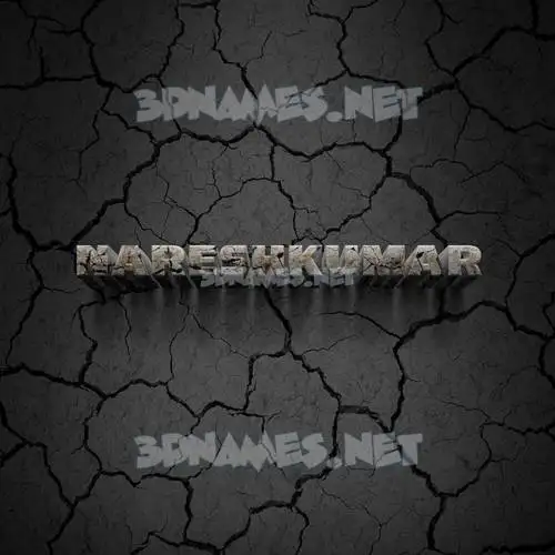 nareshkumar in Cracked Stone style - 3D name wallpaper