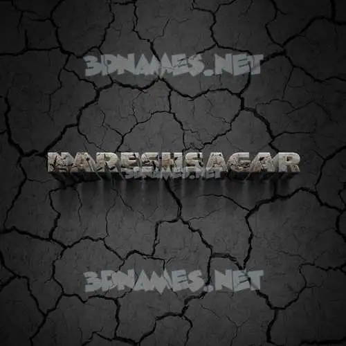 nareshsagar in Cracked Stone style - 3D name wallpaper nareshsagar in Cracked Stone style - 3D name wallpaper