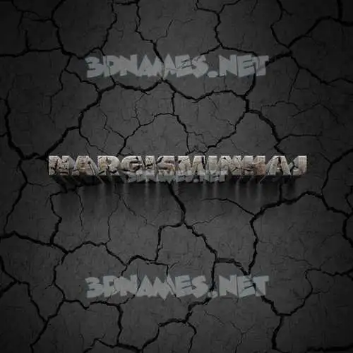 nargisminhaj in Cracked Stone style - 3D name wallpaper