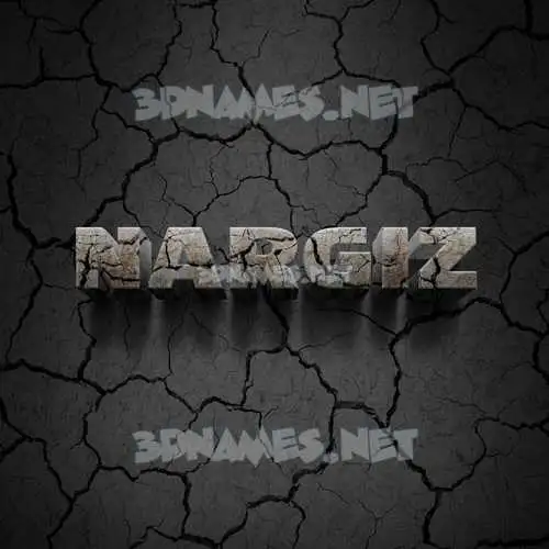 nargiz in Cracked Stone style - 3D name wallpaper nargiz in Cracked Stone style - 3D name wallpaper