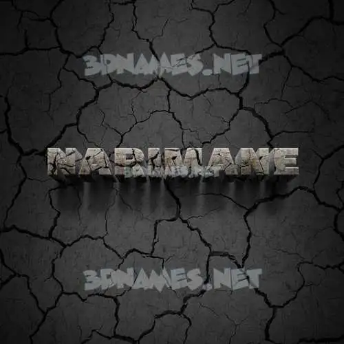 narimane in Cracked Stone style - 3D name wallpaper narimane in Cracked Stone style - 3D name wallpaper
