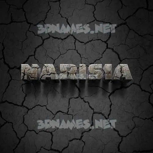 narisia in Cracked Stone style - 3D name wallpaper