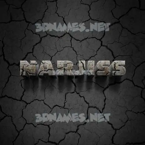 narjiss in Cracked Stone style - 3D name wallpaper narjiss in Cracked Stone style - 3D name wallpaper