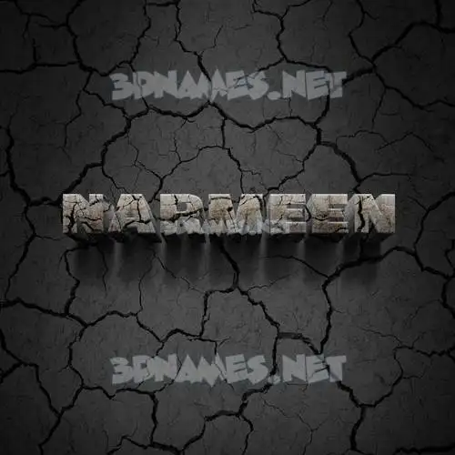 narmeen in Cracked Stone style - 3D name wallpaper narmeen in Cracked Stone style - 3D name wallpaper