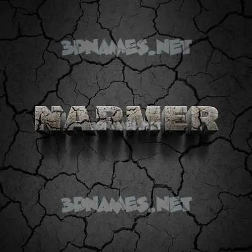 narmer in Cracked Stone style - 3D name wallpaper narmer in Cracked Stone style - 3D name wallpaper