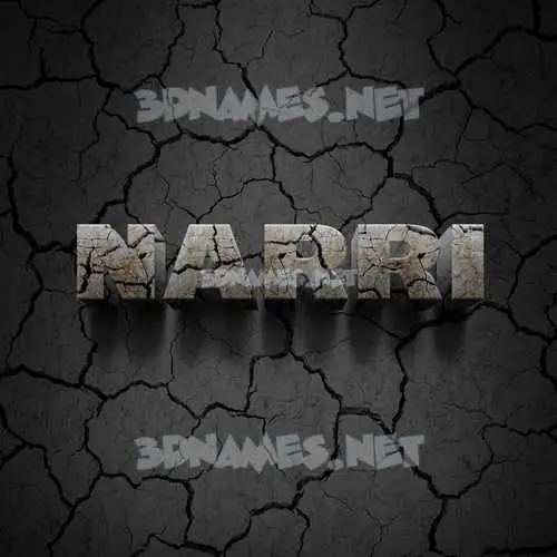 narri in Cracked Stone style - 3D name wallpaper narri in Cracked Stone style - 3D name wallpaper