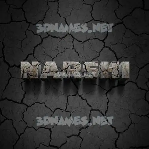 narshi in Cracked Stone style - 3D name wallpaper narshi in Cracked Stone style - 3D name wallpaper