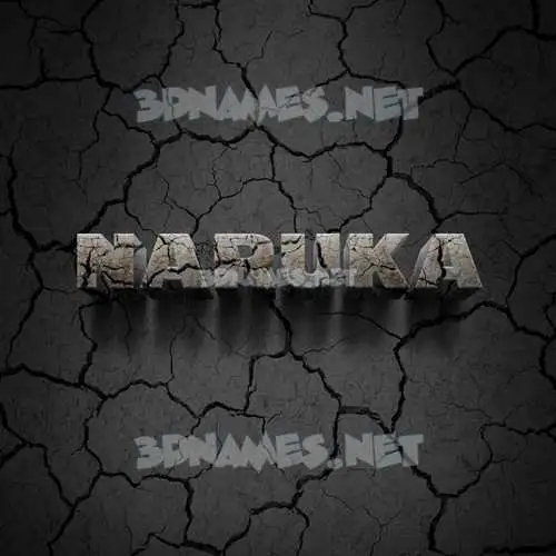 naruka in Cracked Stone style - 3D name wallpaper naruka in Cracked Stone style - 3D name wallpaper