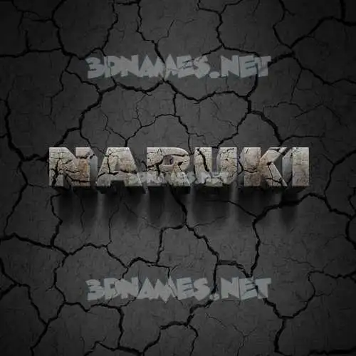 naruki in Cracked Stone style - 3D name wallpaper naruki in Cracked Stone style - 3D name wallpaper