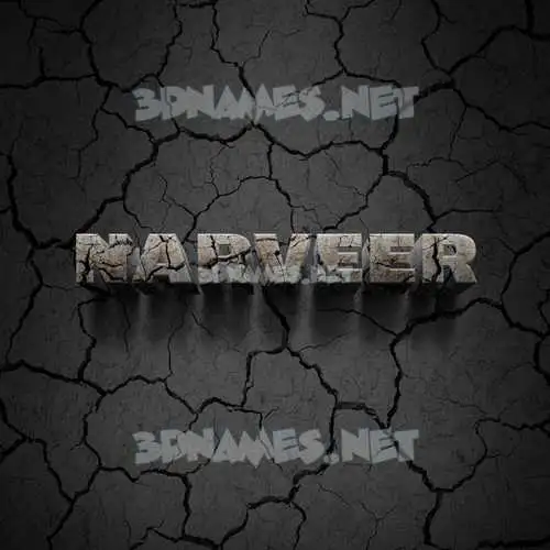 narveer in Cracked Stone style - 3D name wallpaper narveer in Cracked Stone style - 3D name wallpaper