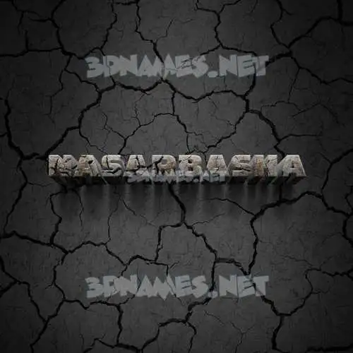 nasarbasha in Cracked Stone style - 3D name wallpaper nasarbasha in Cracked Stone style - 3D name wallpaper