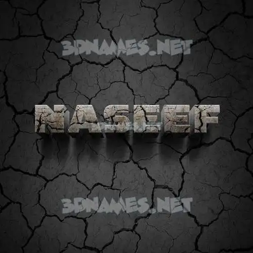 naseef in Cracked Stone style - 3D name wallpaper naseef in Cracked Stone style - 3D name wallpaper