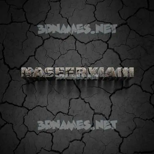 naseerkiani in Cracked Stone style - 3D name wallpaper naseerkiani in Cracked Stone style - 3D name wallpaper
