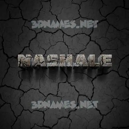 nashale in Cracked Stone style - 3D name wallpaper nashale in Cracked Stone style - 3D name wallpaper