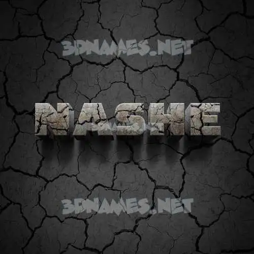 nashe in Cracked Stone style - 3D name wallpaper nashe in Cracked Stone style - 3D name wallpaper