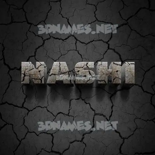 nashi in Cracked Stone style - 3D name wallpaper nashi in Cracked Stone style - 3D name wallpaper