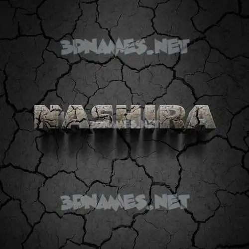 nashira in Cracked Stone style - 3D name wallpaper nashira in Cracked Stone style - 3D name wallpaper