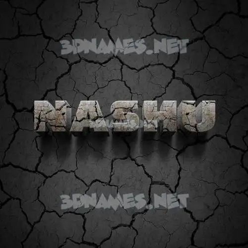 nashu in Cracked Stone style - 3D name wallpaper nashu in Cracked Stone style - 3D name wallpaper
