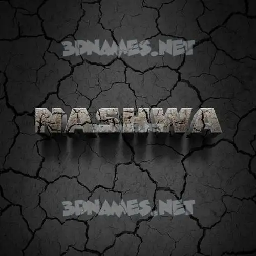 nashwa in Cracked Stone style - 3D name wallpaper nashwa in Cracked Stone style - 3D name wallpaper